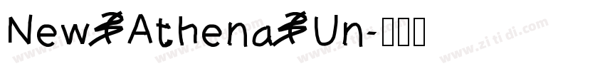 New Athena Un字体转换